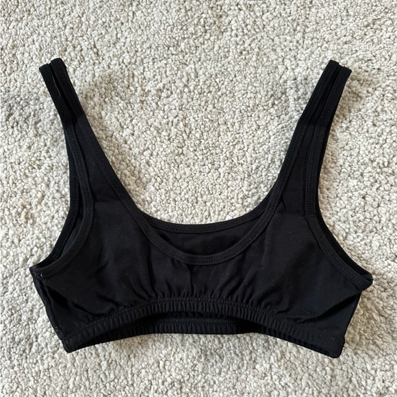 NEW MATE the Label Organic Bralette Black NWT - Picture 4 of 4